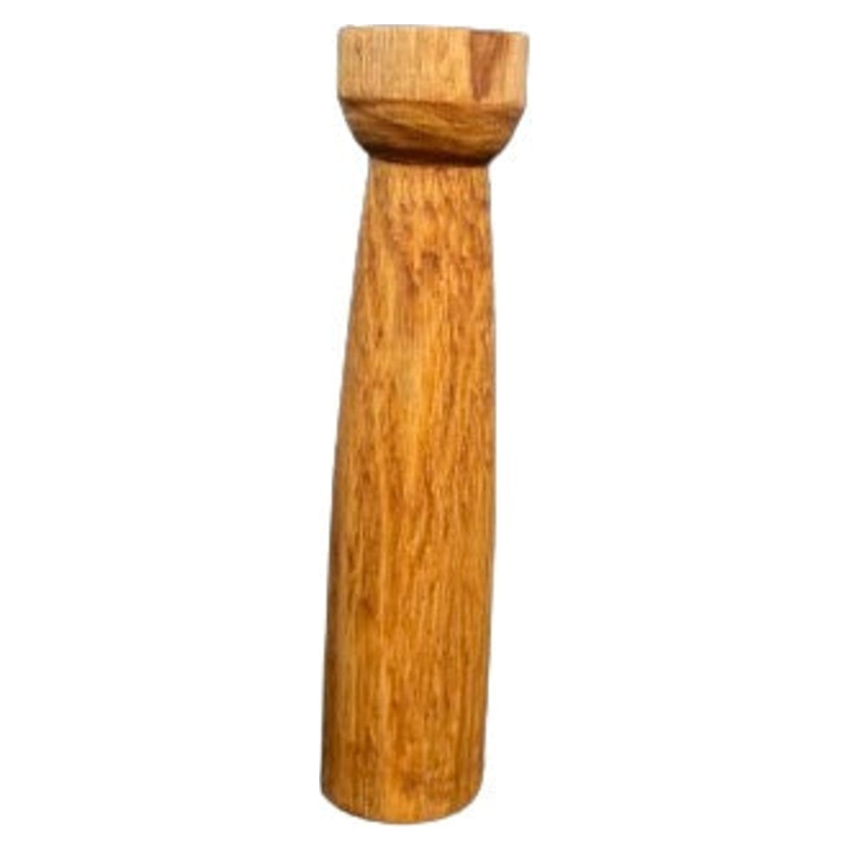 Handmade Wooden Candle Holder 14cm