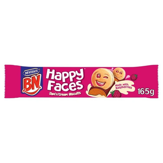 McVities Happy Faces Jam & Cream 165g