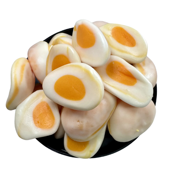 hard boiled egg gummies by weight – jelly filled novelty sweets pick n mix easter candy