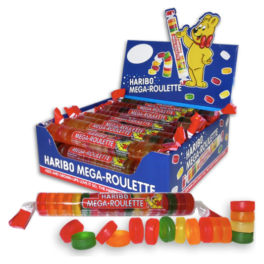 Haribo Roulette Fruit Gum Roll 25g