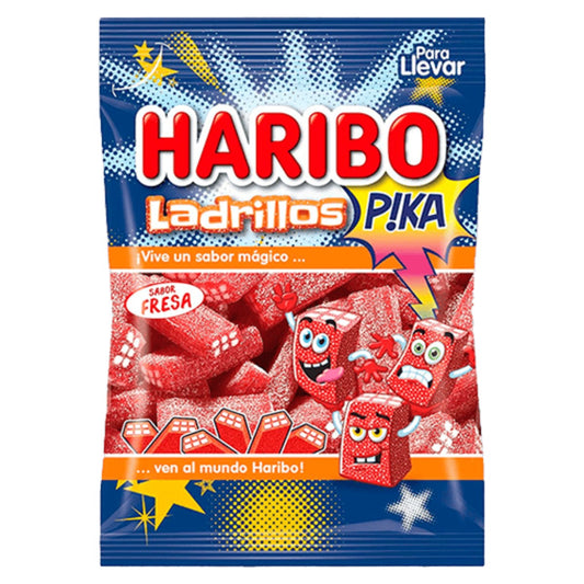 Haribo Sour Strawberry Bricks 100g