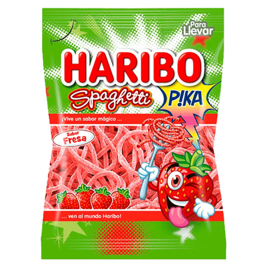 Haribo Sour Strawberry Spaghetti 75g