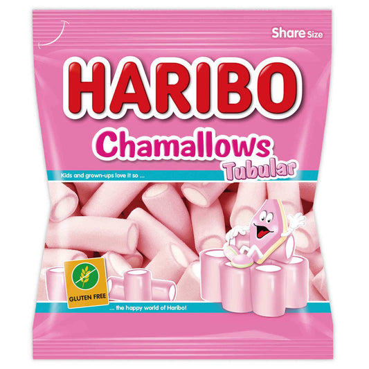 haribo chamallows marshmallow 90g gluten free soft marshmallow sweets vanilla marshmallow snack