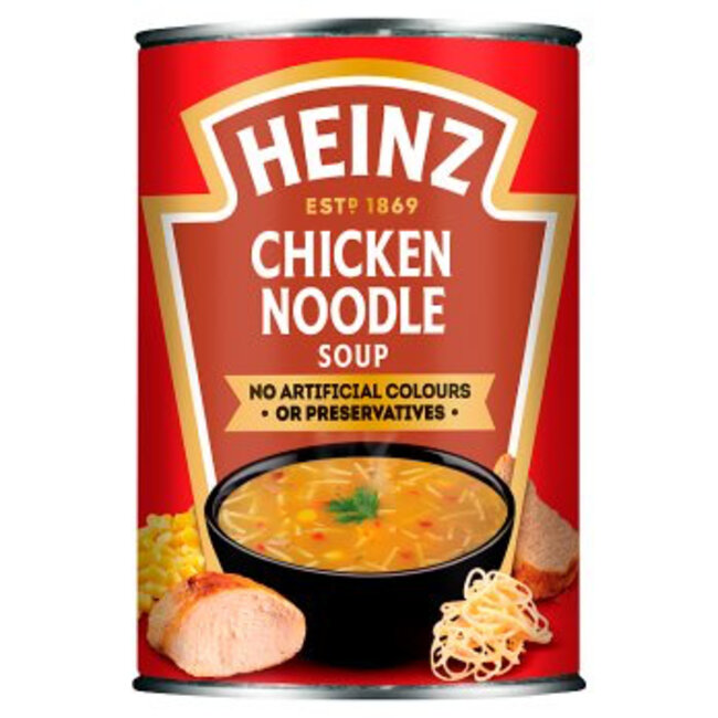 heinz chicken noodle soup 400g british canned soup chicken soup noodle soup pantry comfort food lunch soup