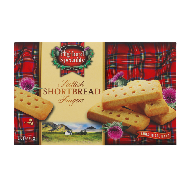 Finger Cream Shortbread Highland Speciality 230g