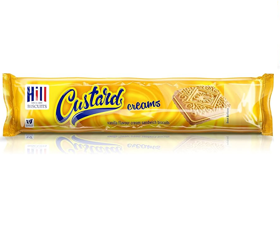 hills custard creams 150g classic vanilla cream biscuit crunchy tea time snack favourite