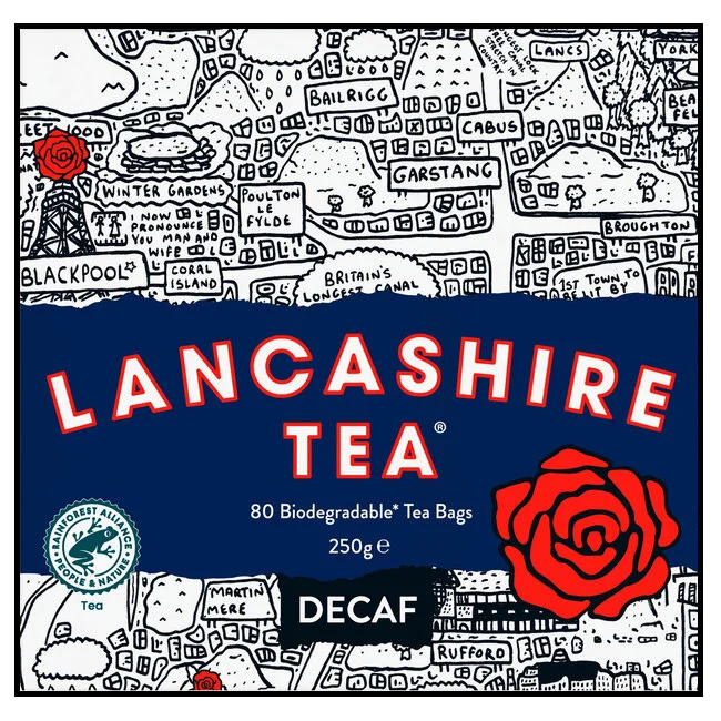 Lancashire 80 Tea Bags Decaf