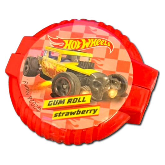 Hot Wheels Strawberry Bubble Gum Roll 15g