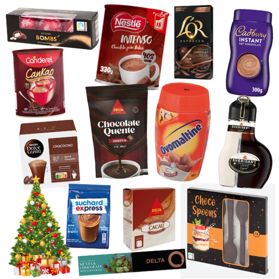hot chocolate and winter warmers – luxury cocoa drinks, winter beverage gift sets, festive hot chocolate mixes and cosy seasonal drink selections
