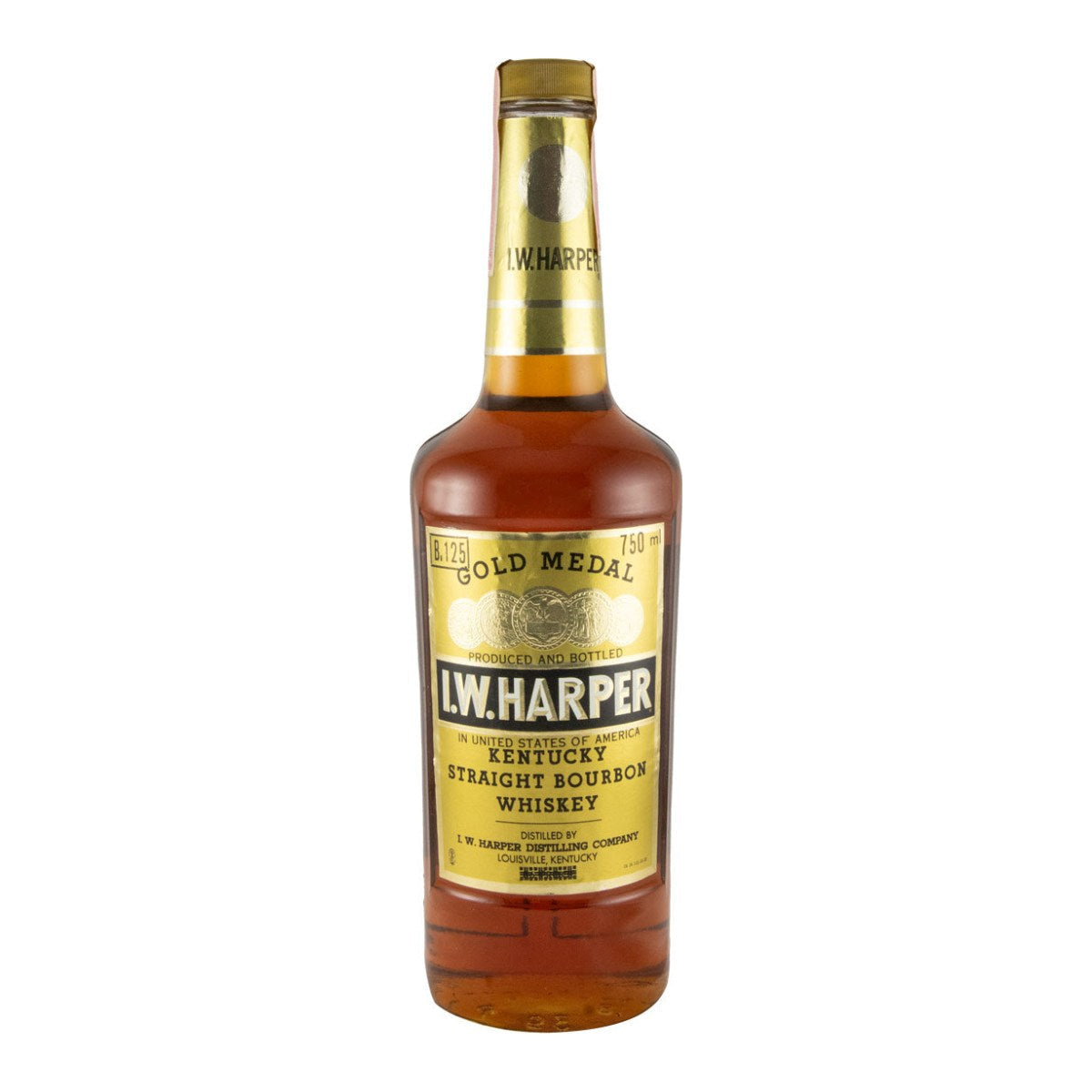 I.W. Harper Gold Medal Old Label Kentucky Straight Bourbon Whiskey 750ml