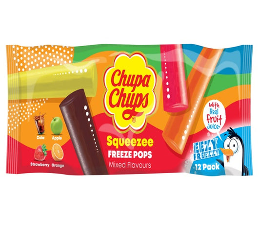 Chupa Chups Ice Lollies pack of 12 Freeze and Enjoy "LIMITED STOCK"