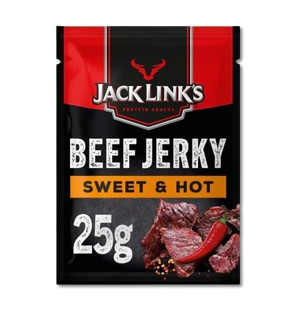 Carne seca de Jack Link, doce e picante