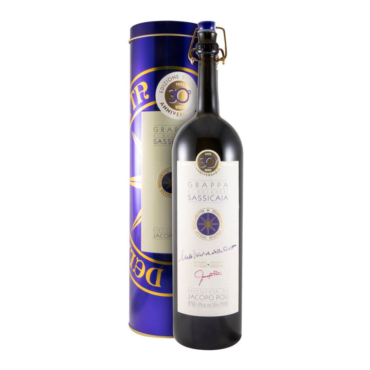 Jacopo Poli Sassicaia di Bolgheri Grappa 500ml 40% ABV