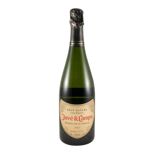 Juvé & Camps Cava Reserva de la Familia Brut Nature Organic Sparkling White Wine Penedès 2020 750ml 12% ABV