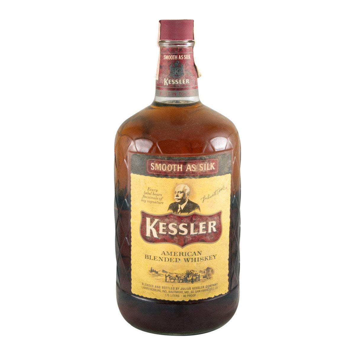 Kessler Smooth as Silk Blended Whiskey 1.75L 40% ABV