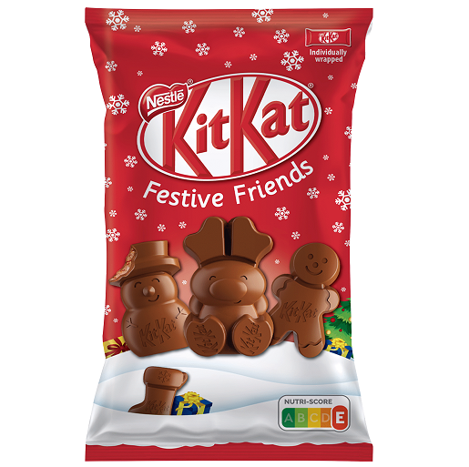 kit kat festive friends 147 g milk chocolate wafer figures christmas treats sharing pouch festive season South African Products