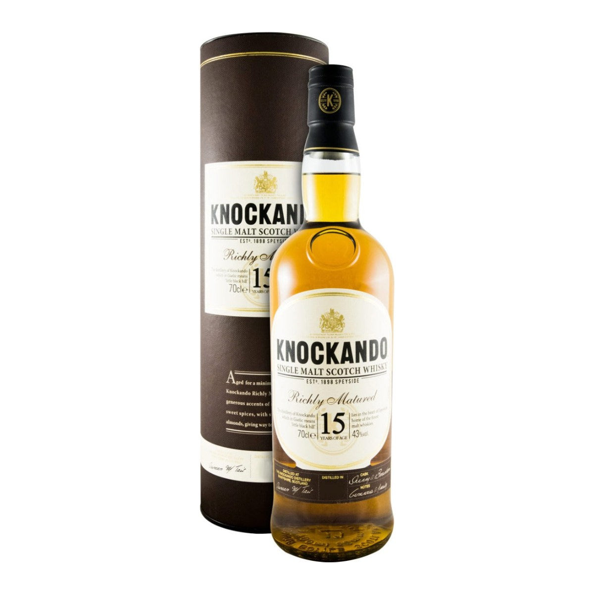 Knockando 15 Year Old Single Malt Scotch Whisky 700ml 43% ABV
