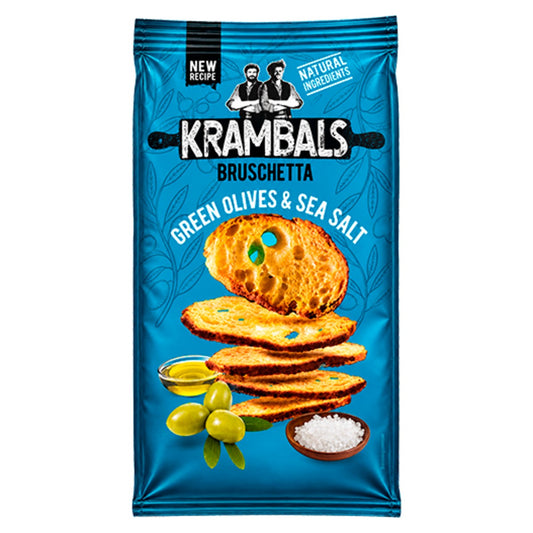Krambals Green Olives & Sea Salt Bruschetta 70g