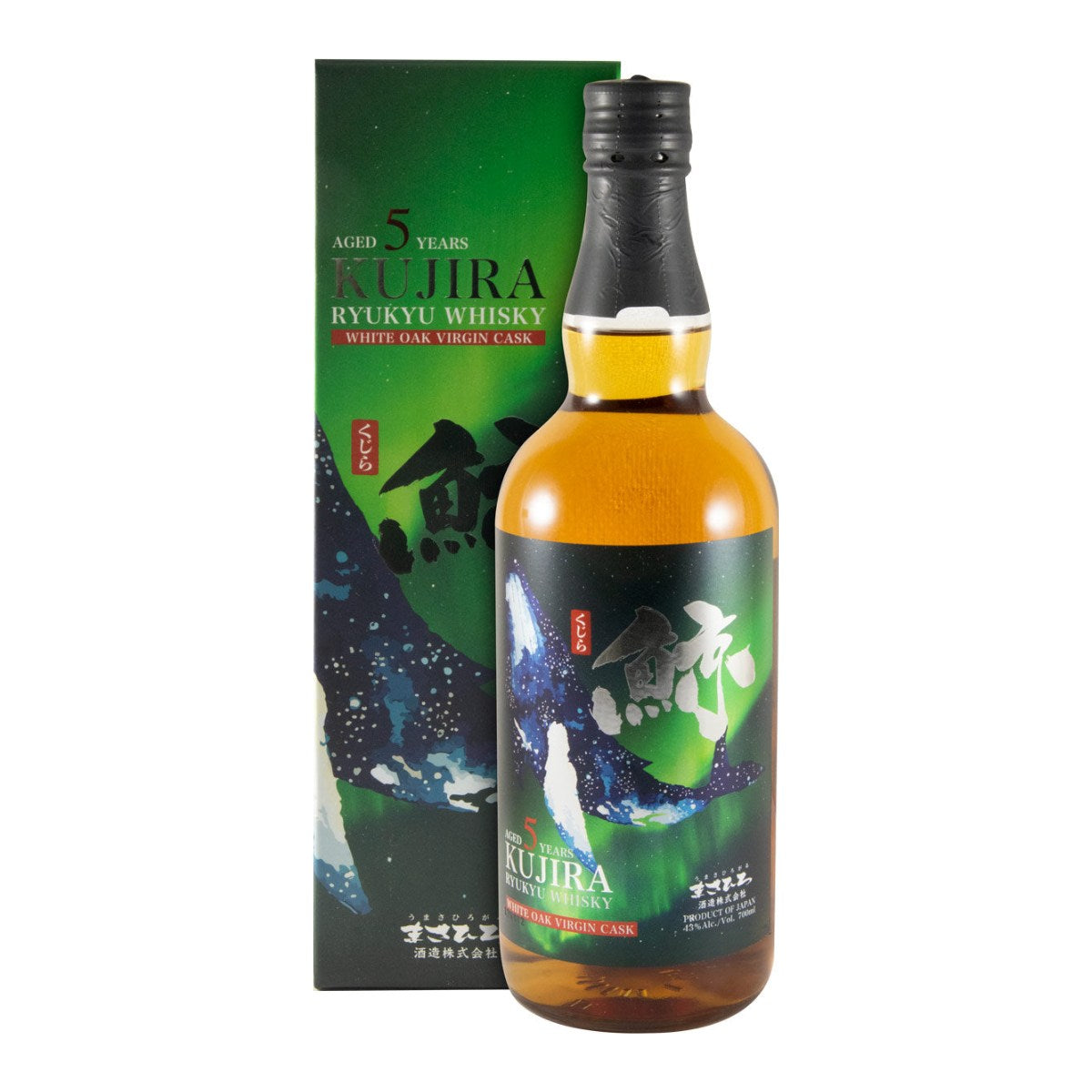 Kujira Ryukyu 5 Year Old White Oak Virgin Cask Japanese Whisky 700ml 43% ABV