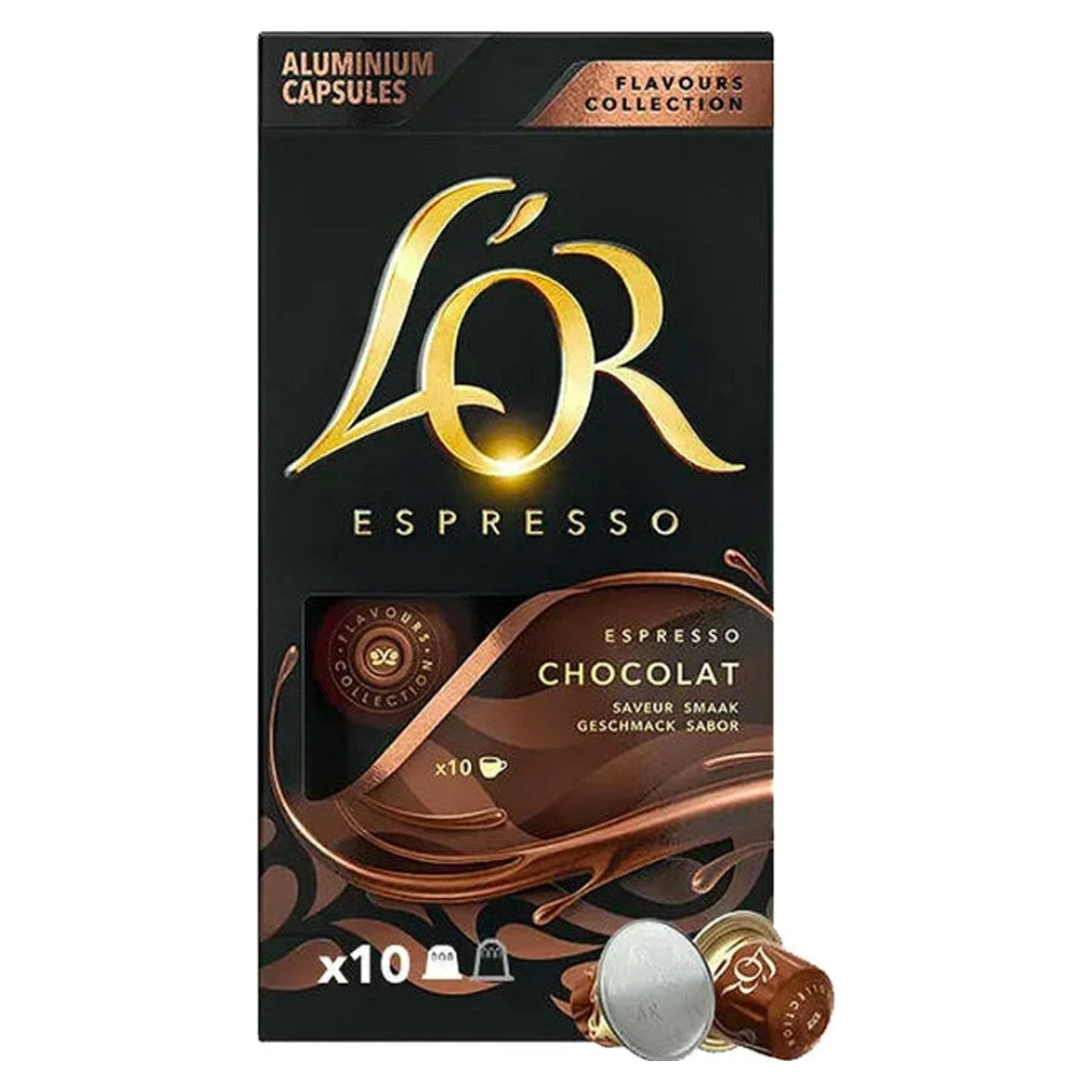 L'OR Chocolate Capsules for Nespresso 10 Pack