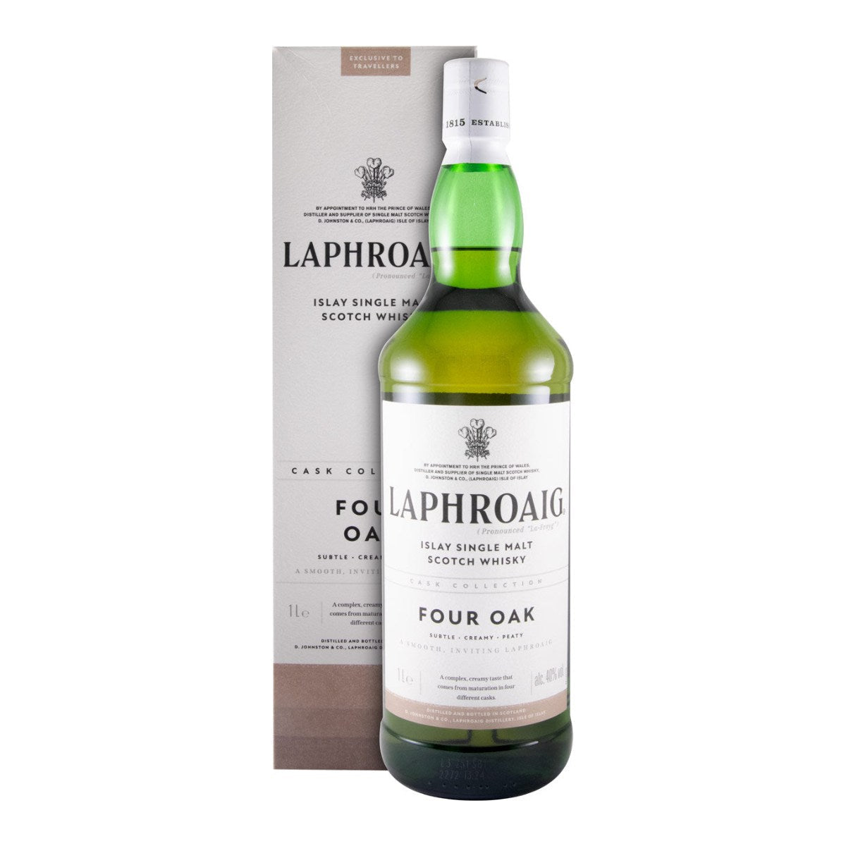 Laphroaig Four Oak Single Malt Scotch Whisky 1L 40% ABV