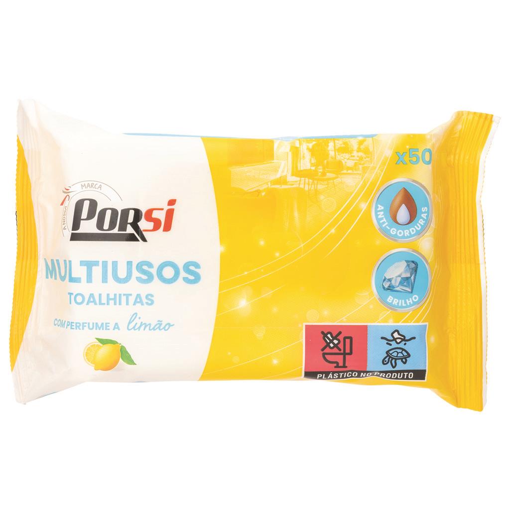 Lemon Multi-Purpose Cleaning Wipes Pack of 50
