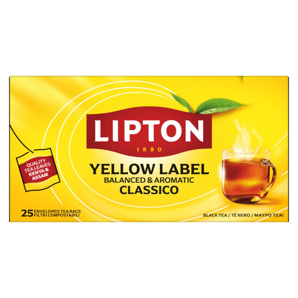 Lipton Yellow Label Black Tea 25 Tea Bags