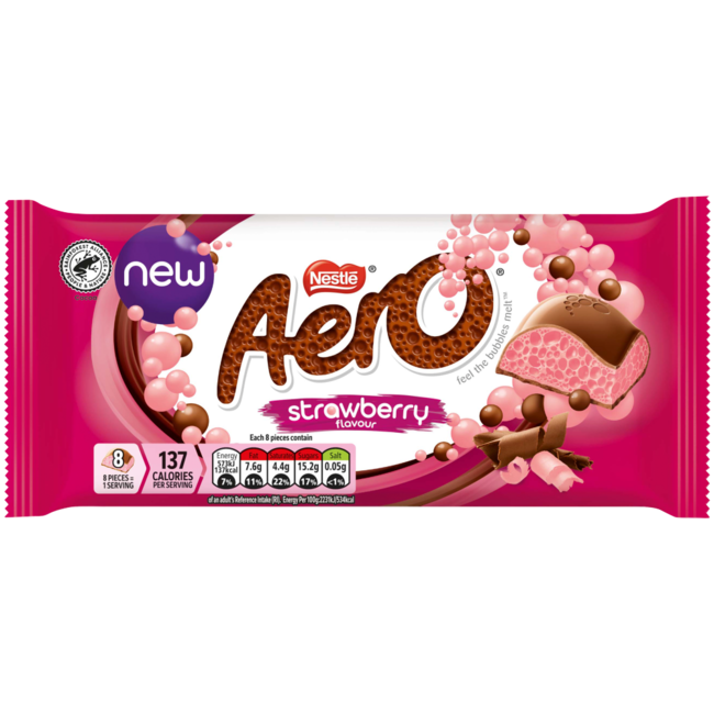 Aero Strawberry Chocolate 90g