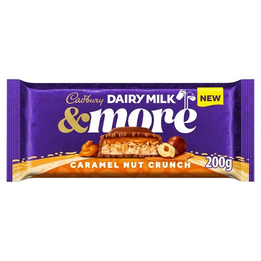 Cadburys Dairy Milk & More Caramel Nut Crunch 200g