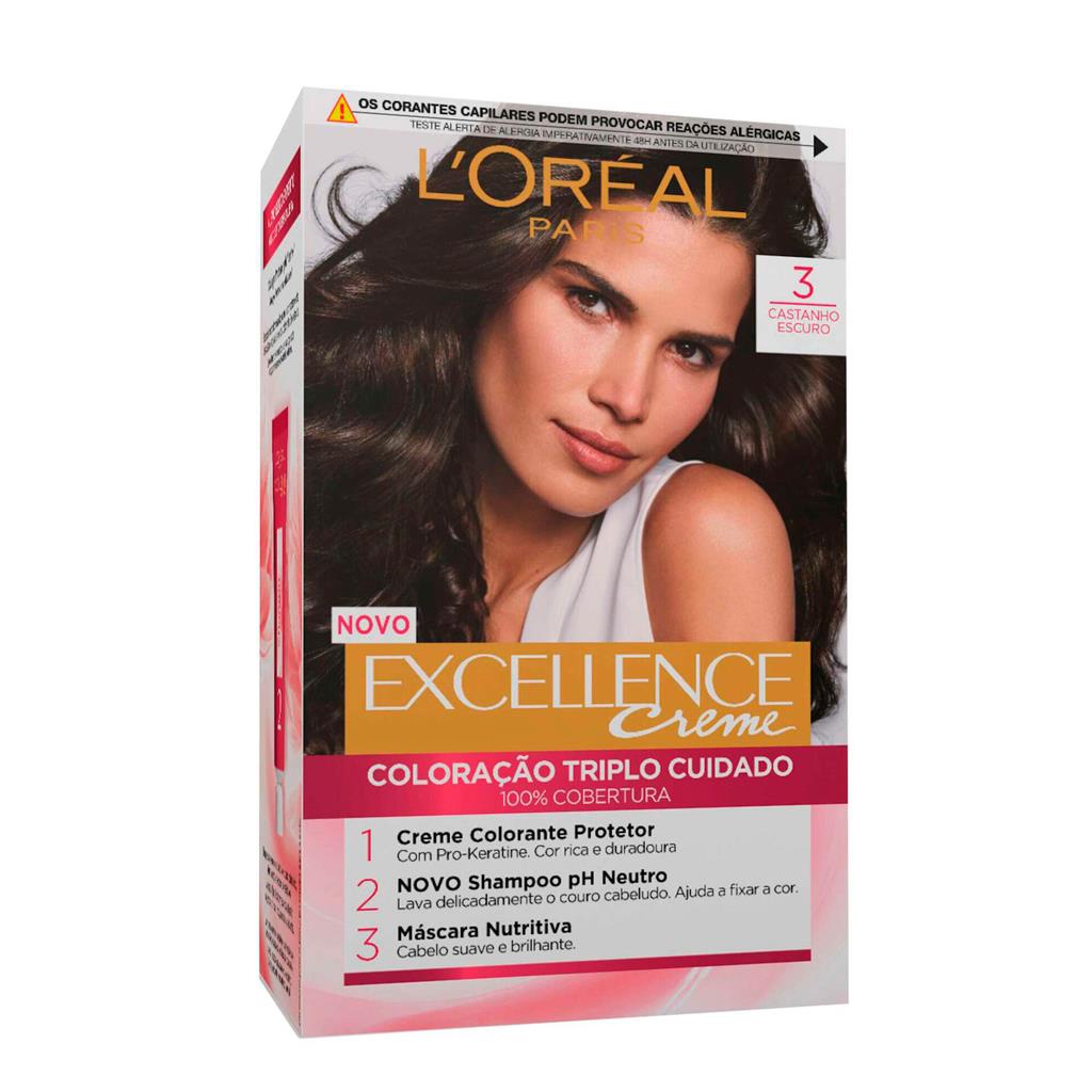 L'Oréal Paris Excellence Permanent Hair Colour 3 Dark Brown