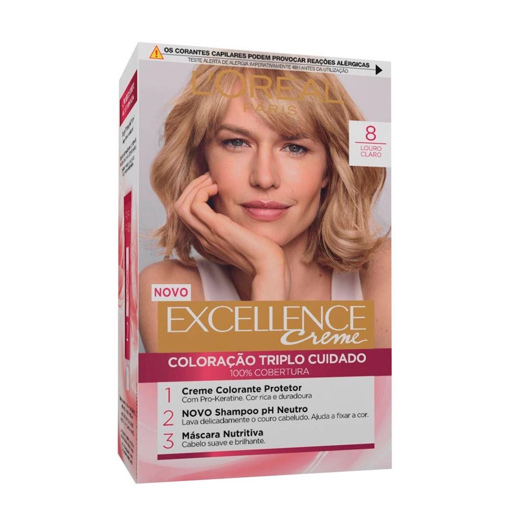 L'Oréal Paris Excellence Permanent Hair Colour 8 Light Blonde