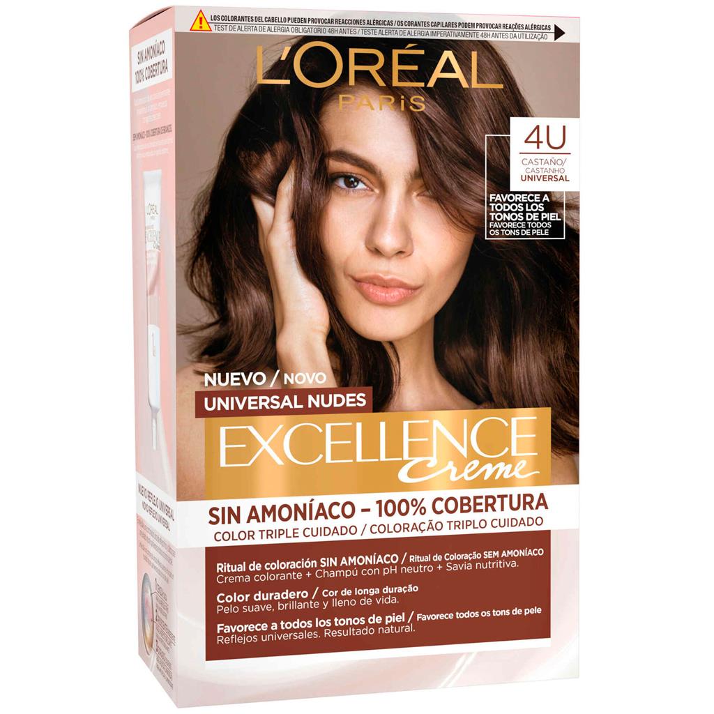 L'Oréal Paris Excellence Universal Nudes Permanent Hair Colour 4U Brown