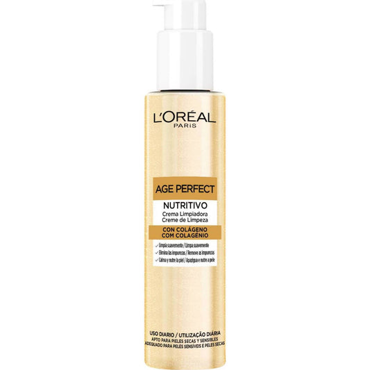 loreal age perfect cleansing milk 150ml gentle face cleanser for mature skin