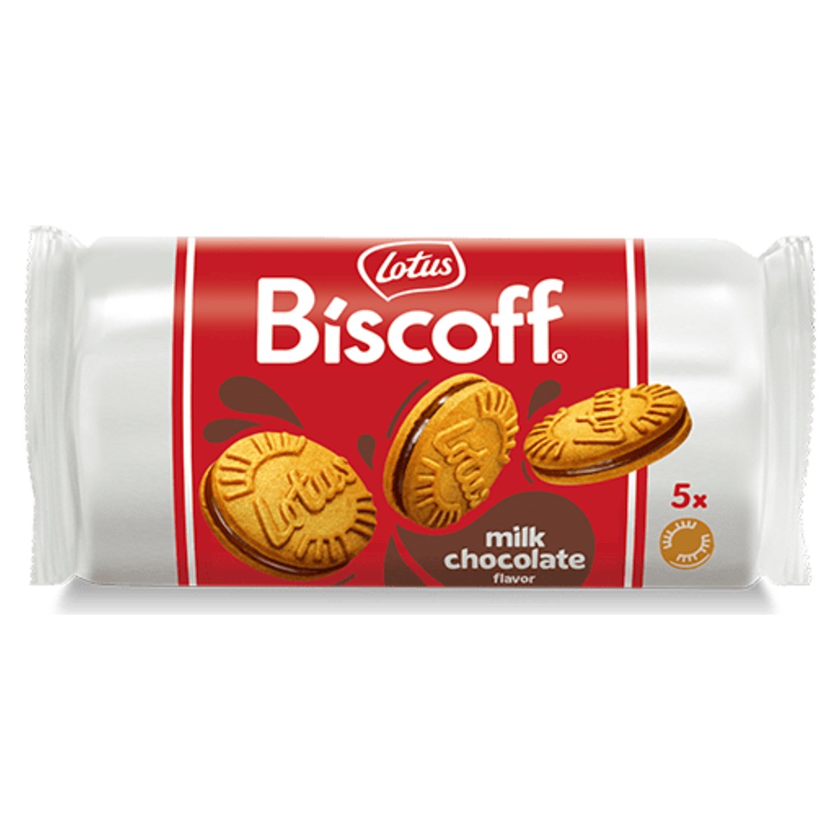 Lotus Biscoff Milk Chocolate Sandwich Biscuits 50g
