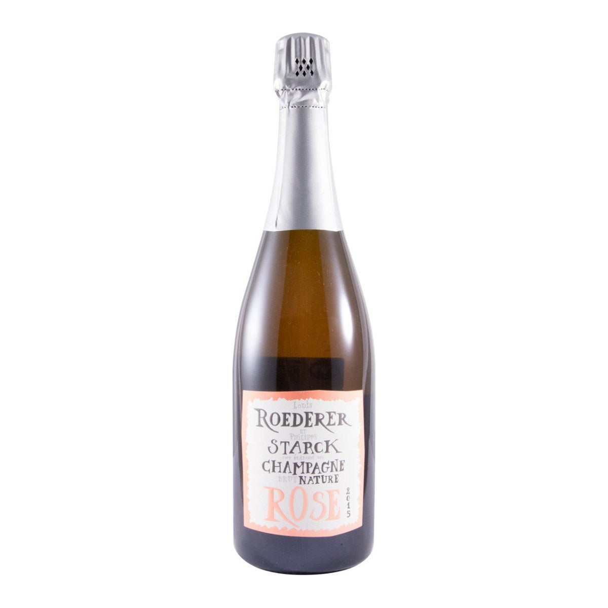 Louis Roederer & Philippe Starck Brut Nature Rosé Champagne 2015 750ml 12.5% ABV