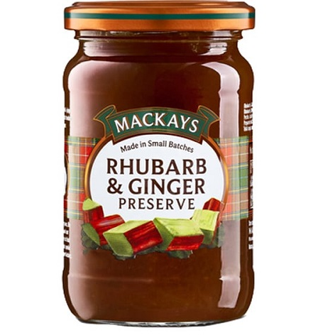 mackays rhubarb and ginger preserve 340 g scottish fruit ginger jam breakfast