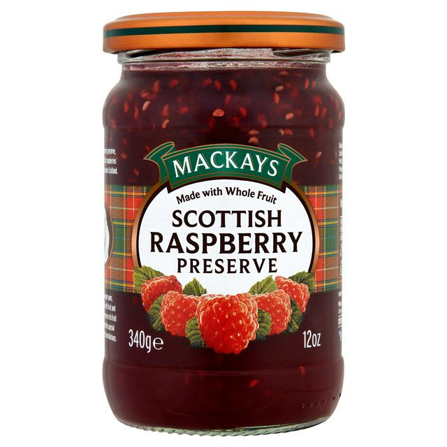 mackays scottish raspberry preserve 340 g raspberry jam british breakfast spread