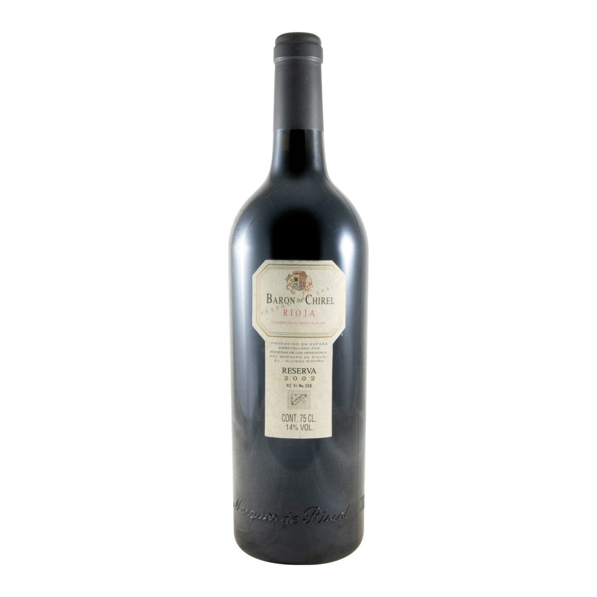 Marqués de Riscal Barón de Chirel Reserva Rioja Red Wine La Rioja 2002 750ml 14% ABV