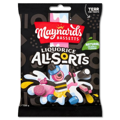 Liquorice Allsorts 130g Maynards Bassetts