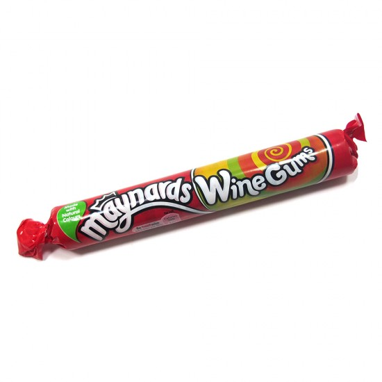 maynards wine gums roll 52g classic british chewy fruit gum sweets traditional sweet shop candy roll pack