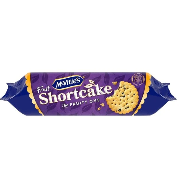 mcvities fruit shortcake 200g currant shortcake biscuits british classic snack