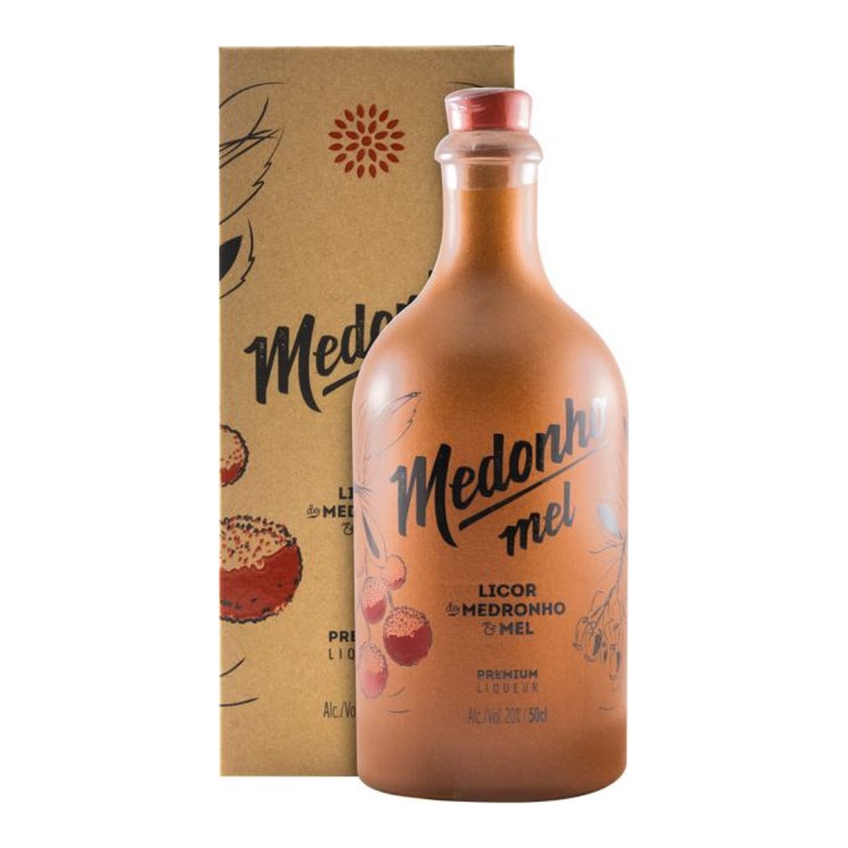 Medonho Arbutus (Medronho) Liqueur with Honey 500ml 20% ABV
