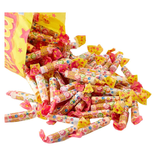 Mega Fizz Roll Sweets 10 Rolls