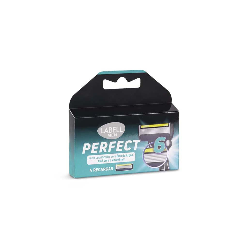 Men's Perfect 6 Blade Razor Refills Pack of 4