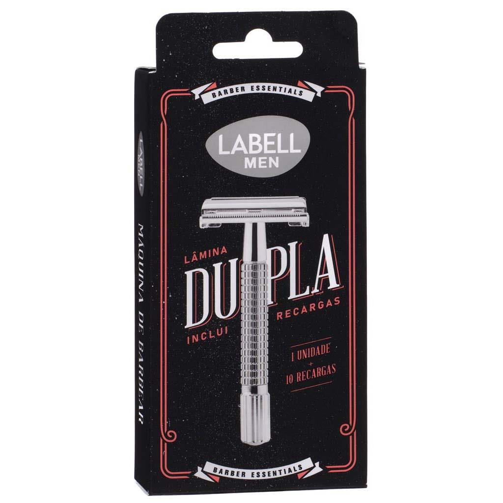 Men's Traditional Double Edge Razor with 10 Platinum Blades