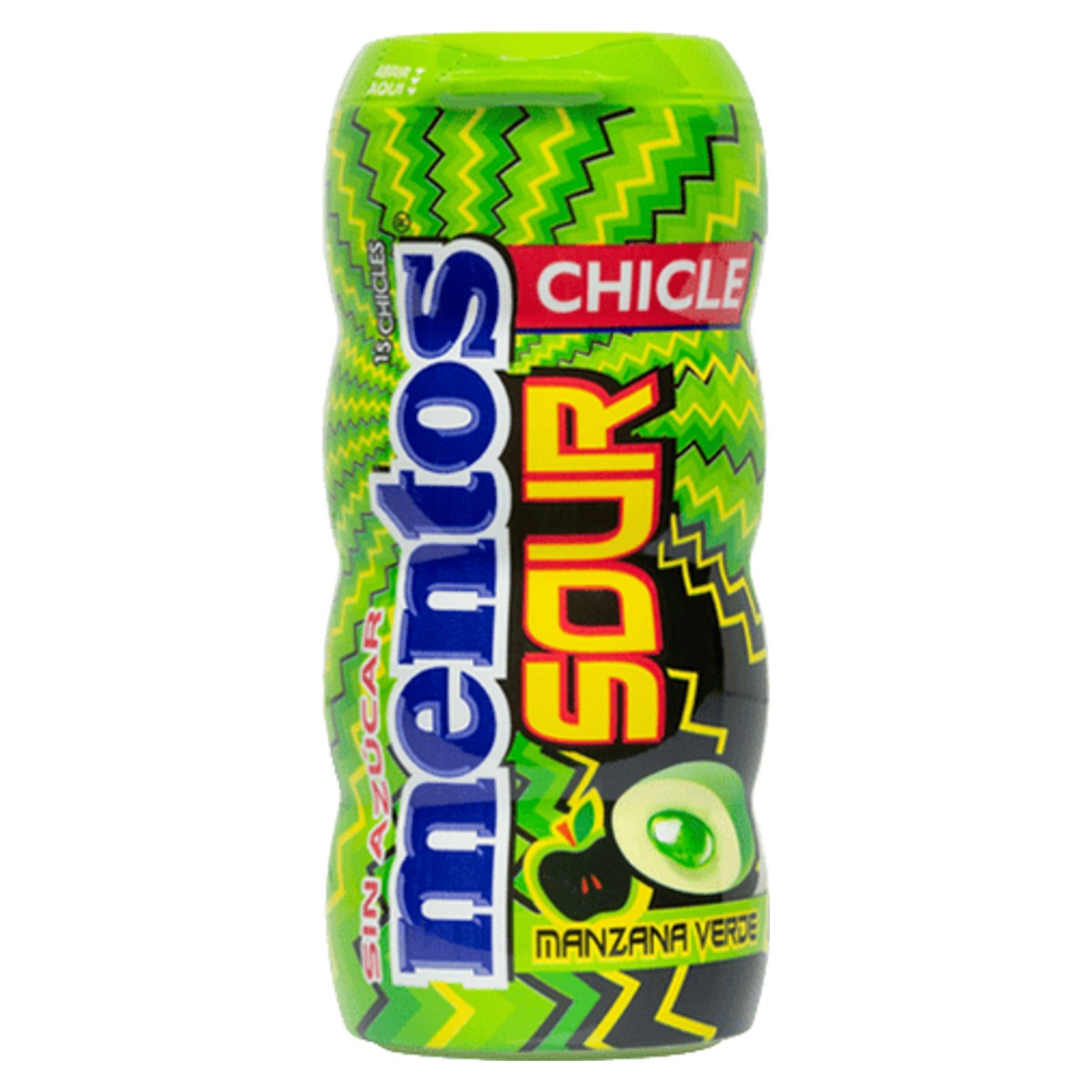 Mentos Sour Gum Green Apple 30g