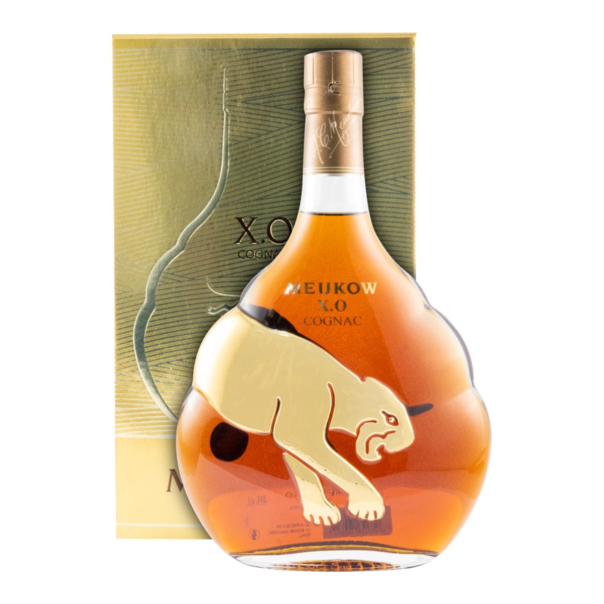 Meukow XO Gold Panther Cognac 700ml 40% ABV