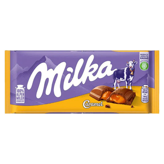 Milka Caramel Milk Chocolate 100g