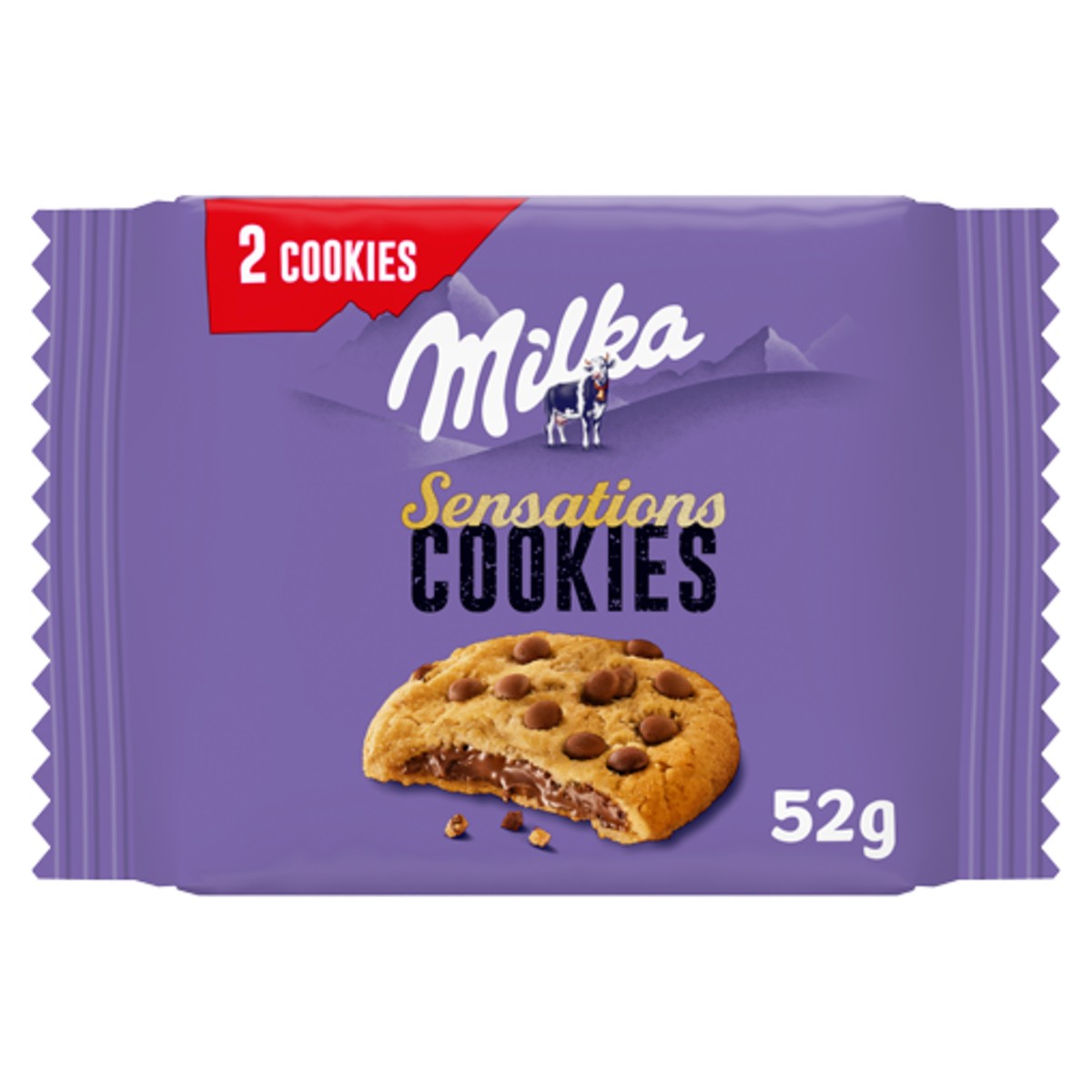 Milka Cookies with Chocolate Chips 52g