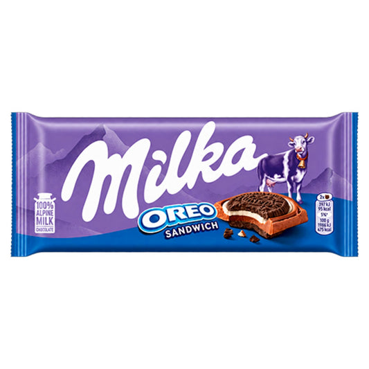 Milka Oreo Milk Chocolate Bar 100g